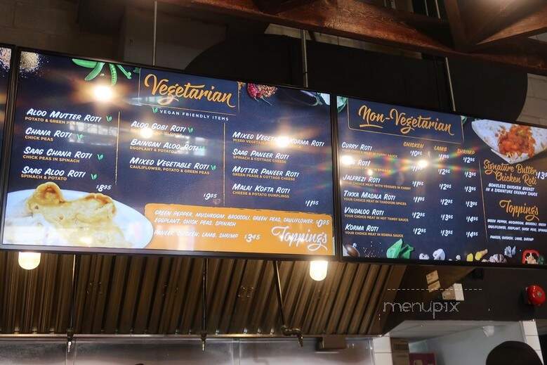 Butter Chicken Roti - Toronto, ON menu_pic