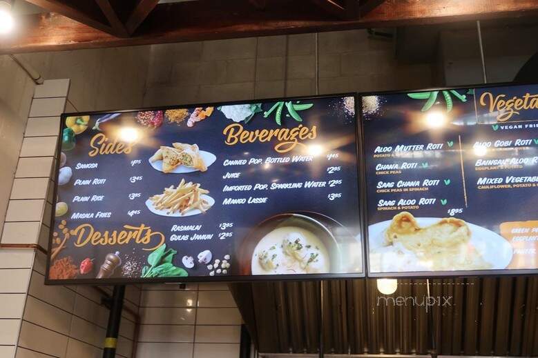 Butter Chicken Roti - Toronto, ON menu_pic