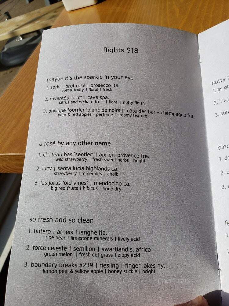 Neighborhood Cellar - Dallas, TX menu_pic