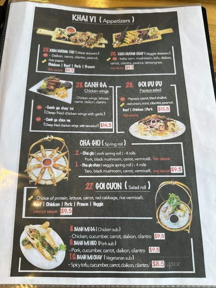 Co Chau - New Westminster, BC menu_pic