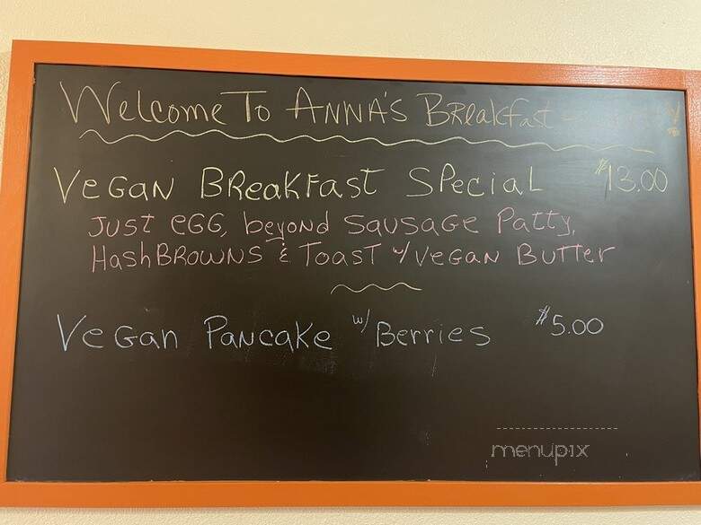 Anna's Breakfast and Lunch Cafe - Henderson, NV menu_pic