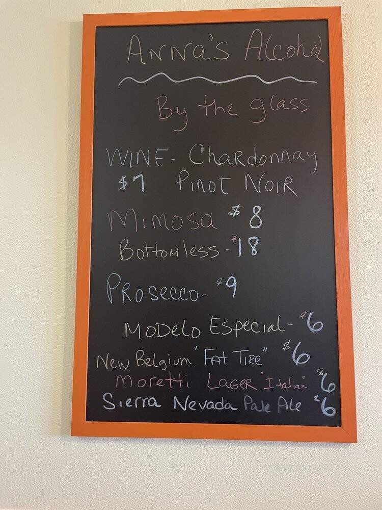 Anna's Breakfast and Lunch Cafe - Henderson, NV menu_pic