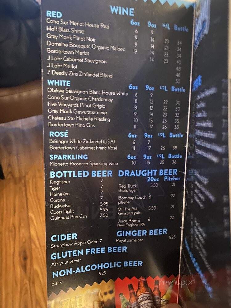 Bombay Kitchen and Bar - Vancouver, BC menu_pic