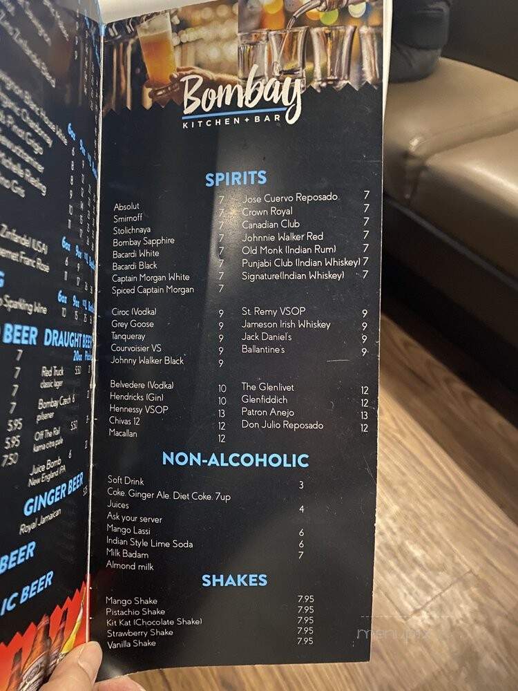 Bombay Kitchen and Bar - Vancouver, BC menu_pic