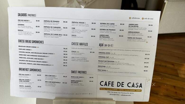 Cafe De Casa - San Francisco, CA