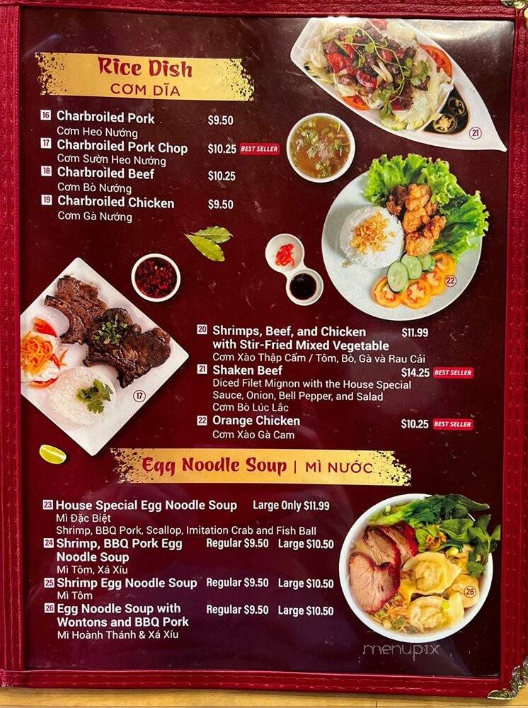 The Chef's Pho - Ontario, CA menu_pic