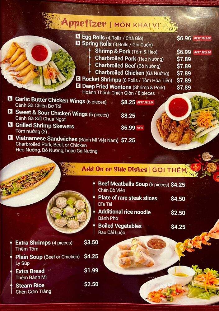 The Chef's Pho - Ontario, CA menu_pic