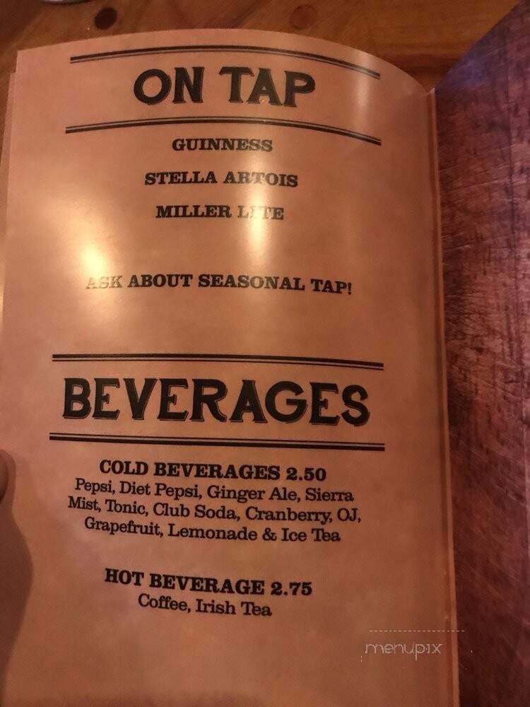 The Ole' Irish Pub - Myrtle Beach, SC menu_pic