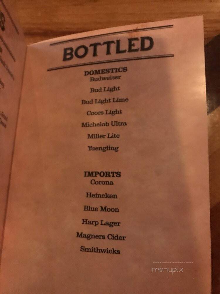 The Ole' Irish Pub - Myrtle Beach, SC menu_pic