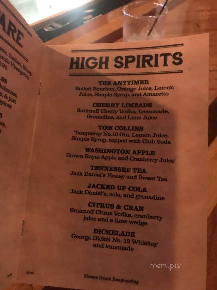 The Ole' Irish Pub - Myrtle Beach, SC menu_pic