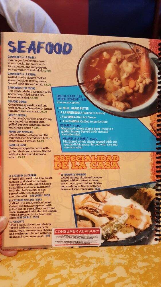 LaCabana Bar and Grill - Des Moines, IA menu_pic