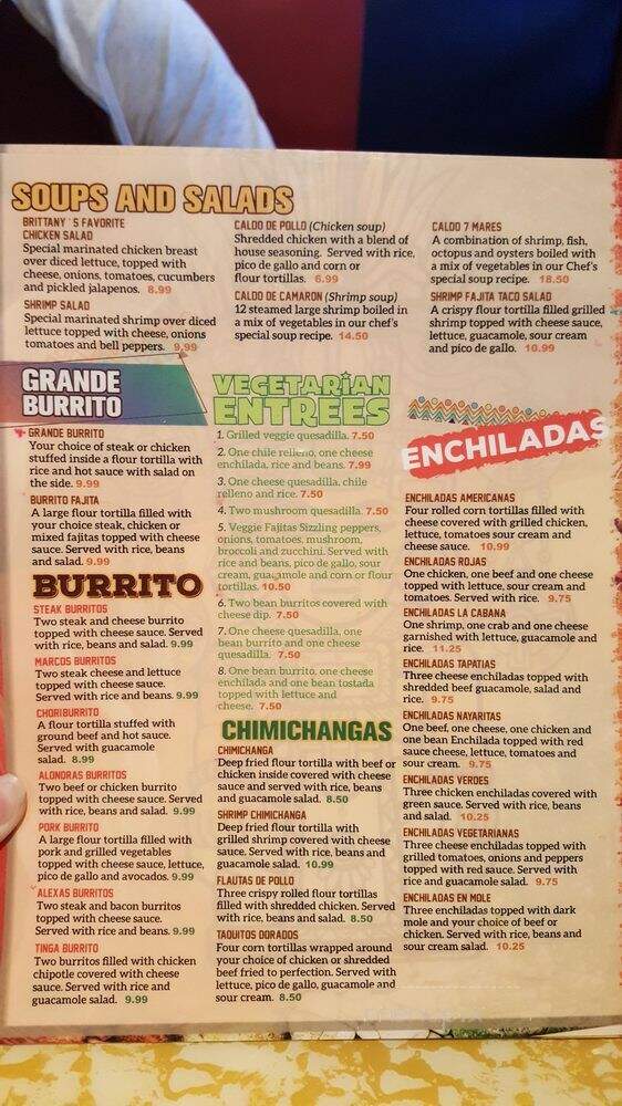LaCabana Bar and Grill - Des Moines, IA menu_pic