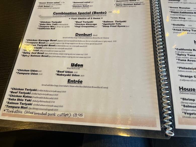 Moe Sushi and Grill - Berkeley, CA menu_pic