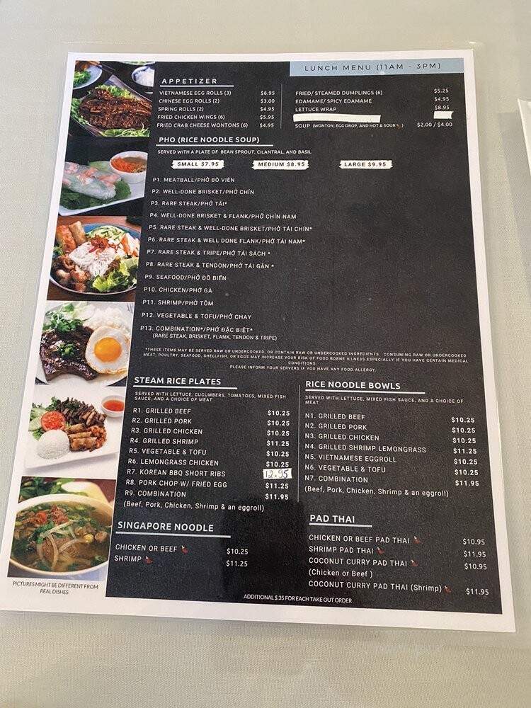 Pho Fusion - Denver, CO menu_pic