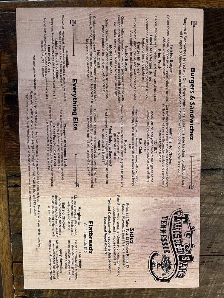 Twisted Oaks Saloon - Dowelltown, TN