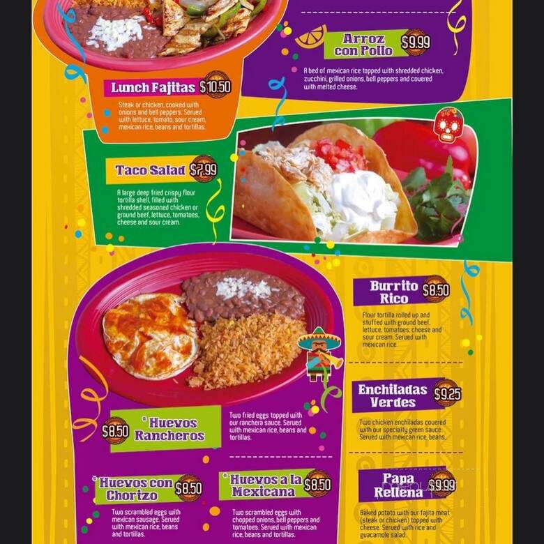 Fiesta Mexican Cuisine - Matthews, NC menu_pic