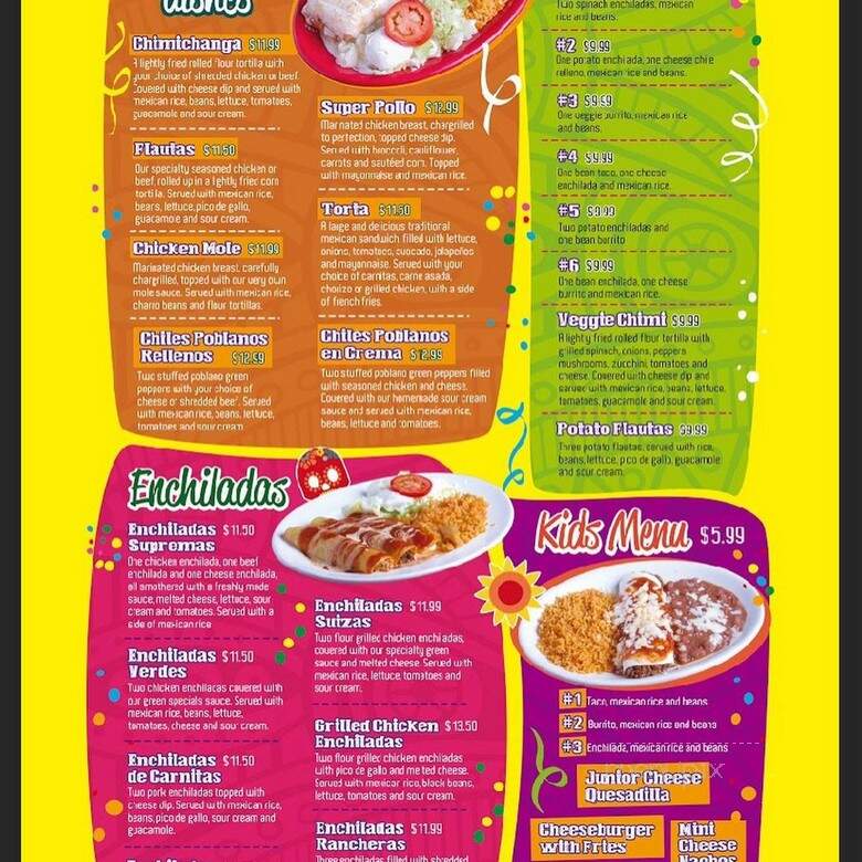 Fiesta Mexican Cuisine - Matthews, NC menu_pic