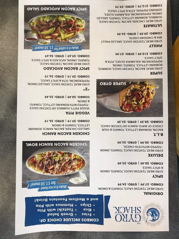 The Gyro Shack - Caldwell, ID menu_pic