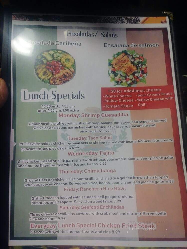 Caminos De Guanajuato - Texarkana, AR menu_pic