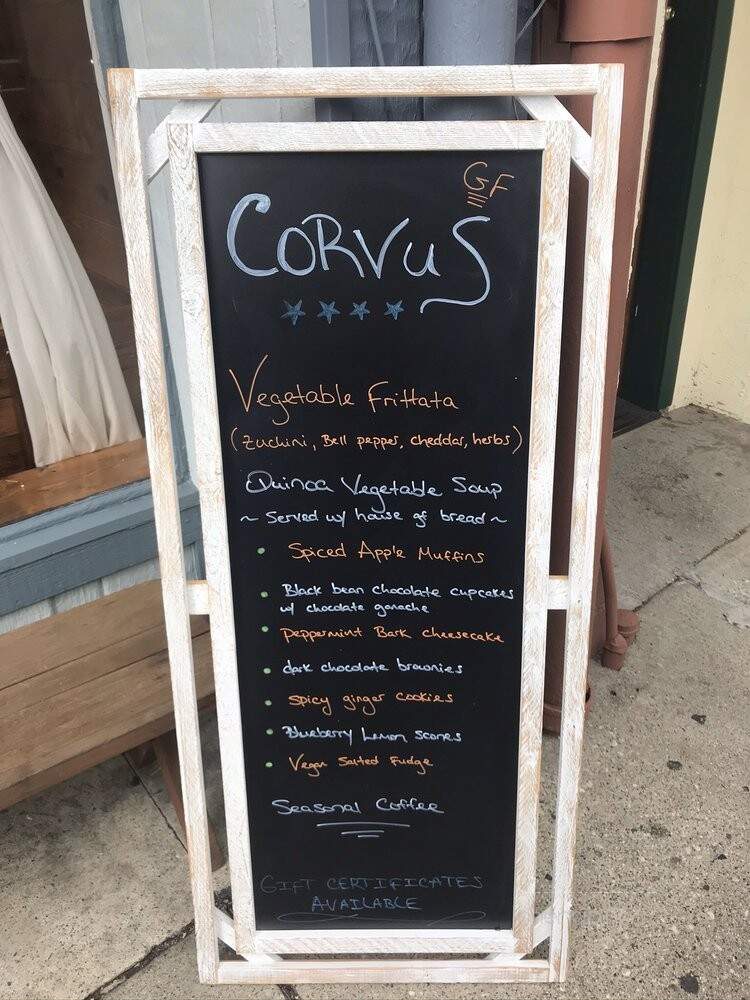 Corvus Bakery - Grass Valley, CA menu_pic