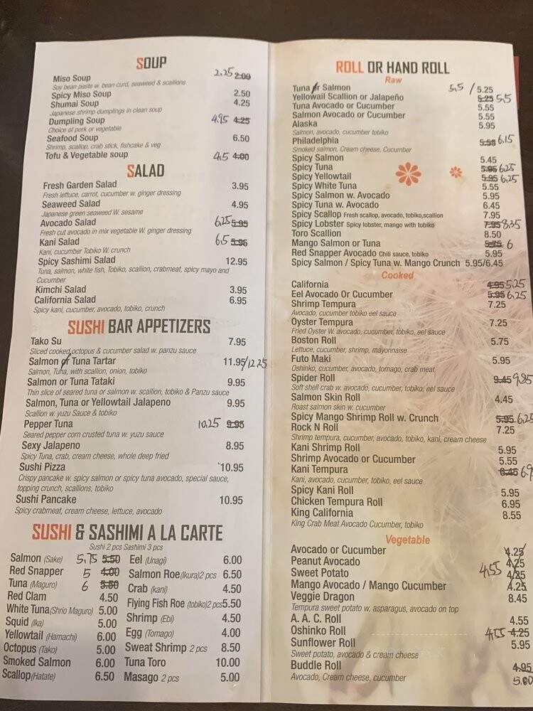Akoya Sushi - Butler, NJ menu_pic