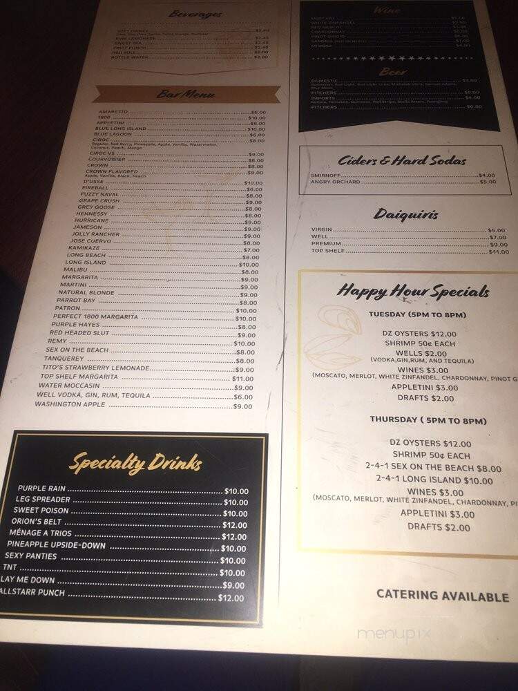 All Starrz - Jacksonville, FL menu_pic