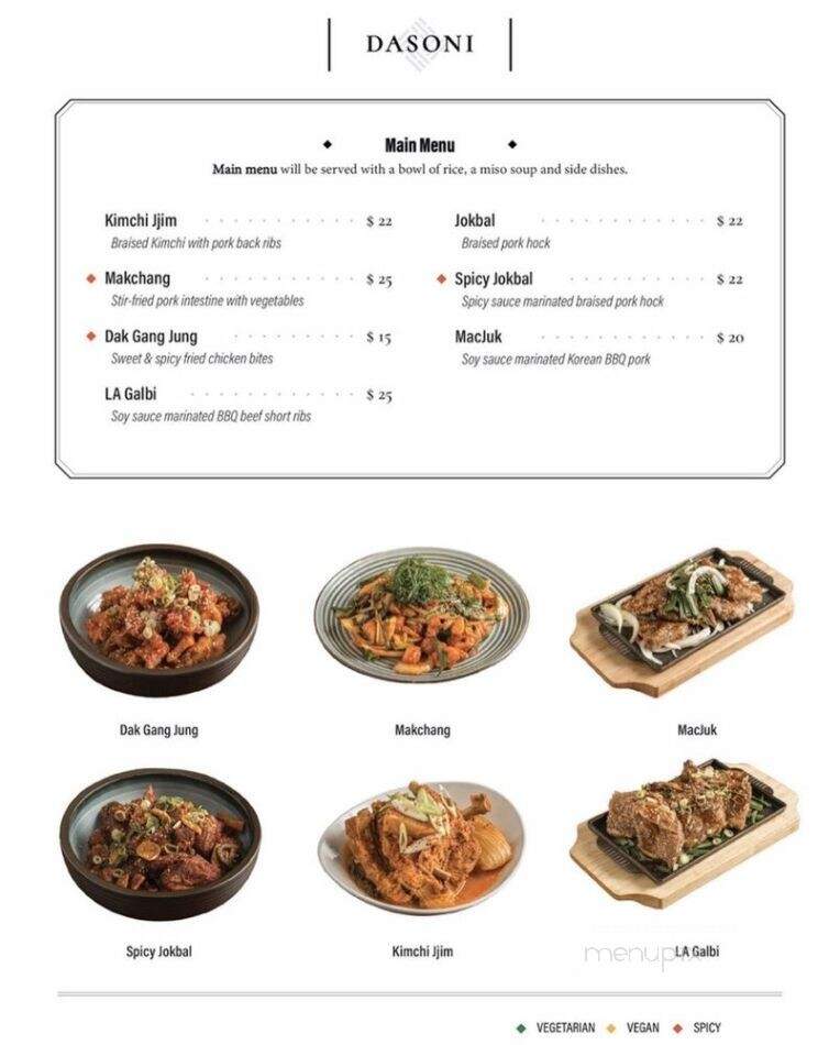 Dasoni - Toronto, ON menu_pic