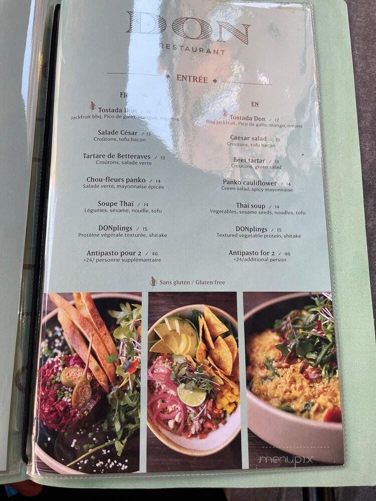 Le Don - Quebec City, QC menu_pic