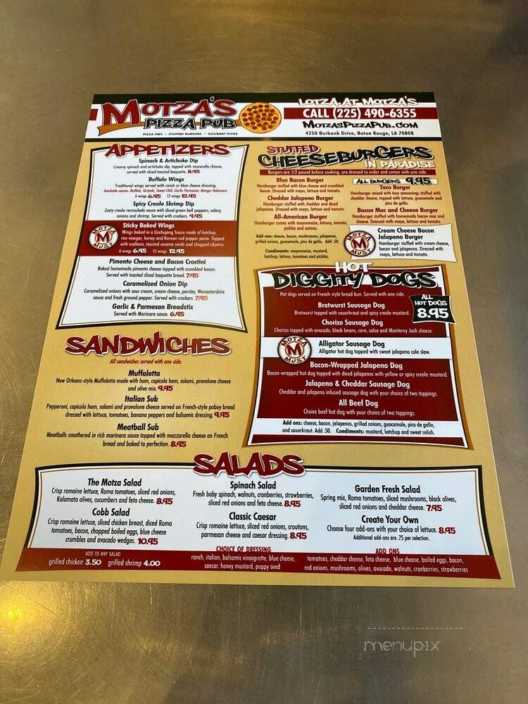 Motza's Pizza Pub - Baton Rouge, LA