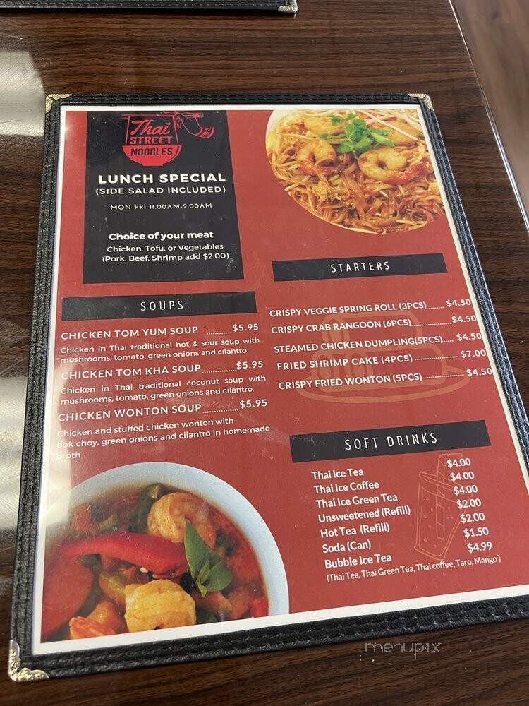 Thai Street Noodles - Kettering, OH menu_pic
