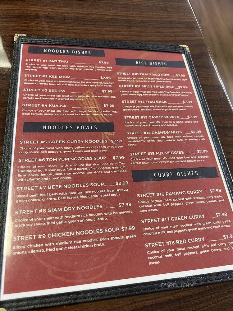Thai Street Noodles - Kettering, OH menu_pic