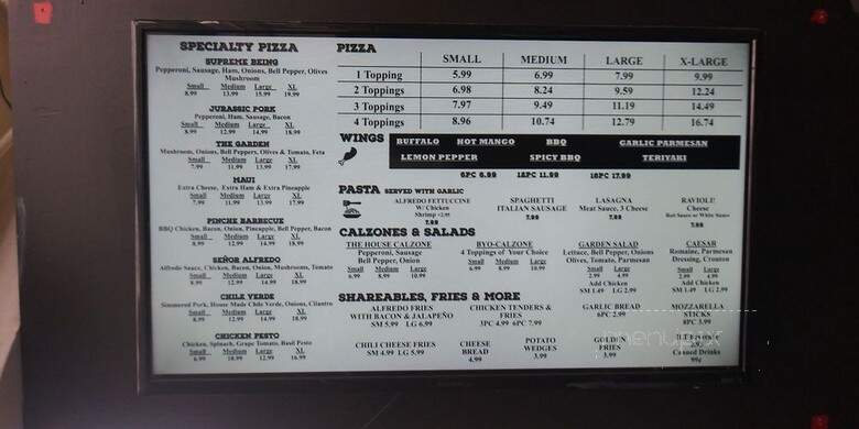 The Oven Pizza Parlor - Bellflower, CA menu_pic