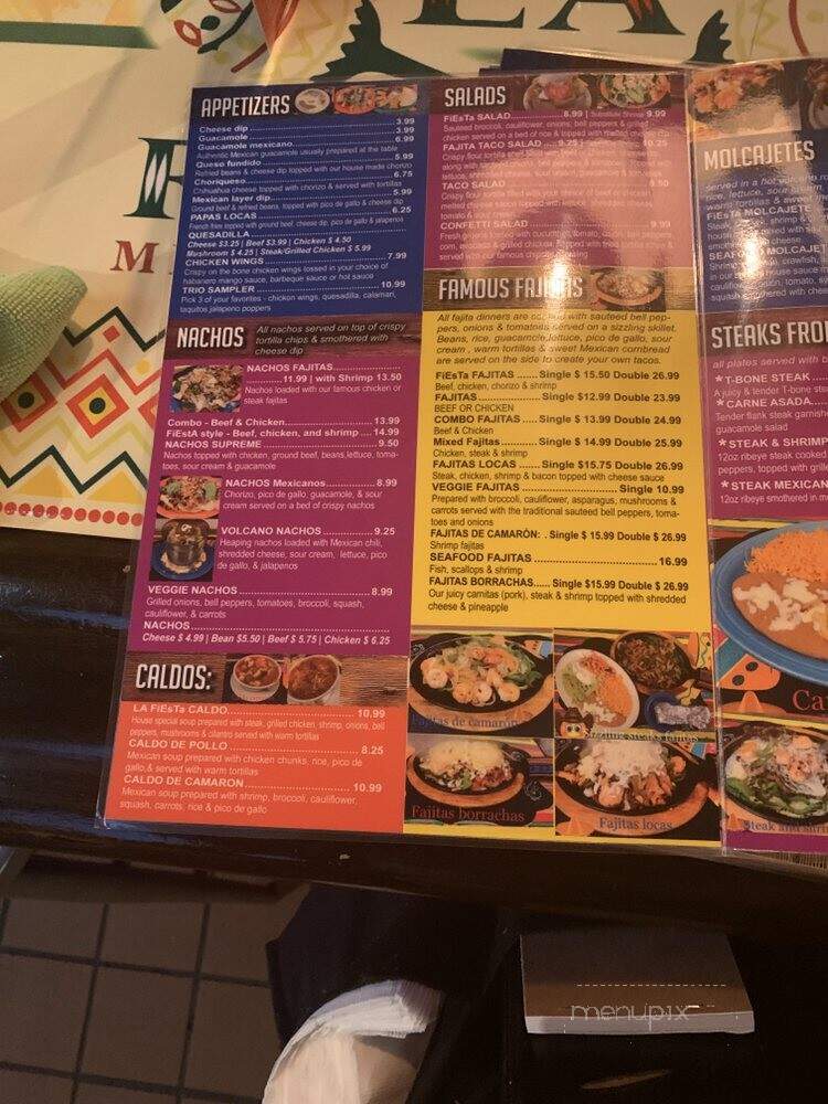 Viva la Fiesta - Edwardsville, IL menu_pic