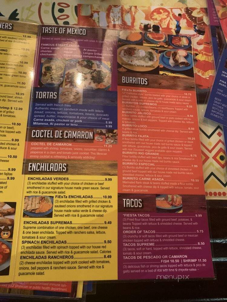Viva la Fiesta - Edwardsville, IL menu_pic