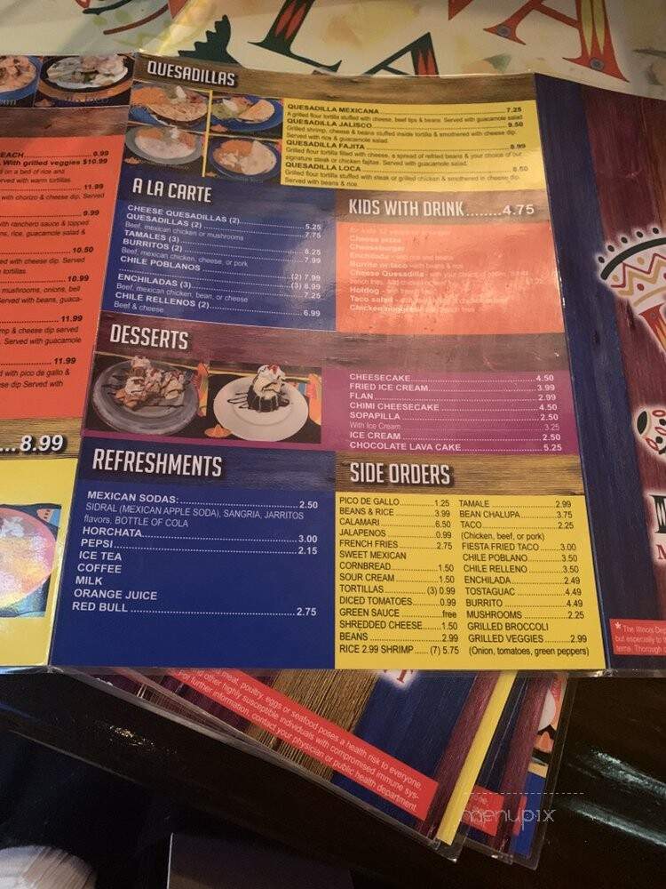 Viva la Fiesta - Edwardsville, IL menu_pic