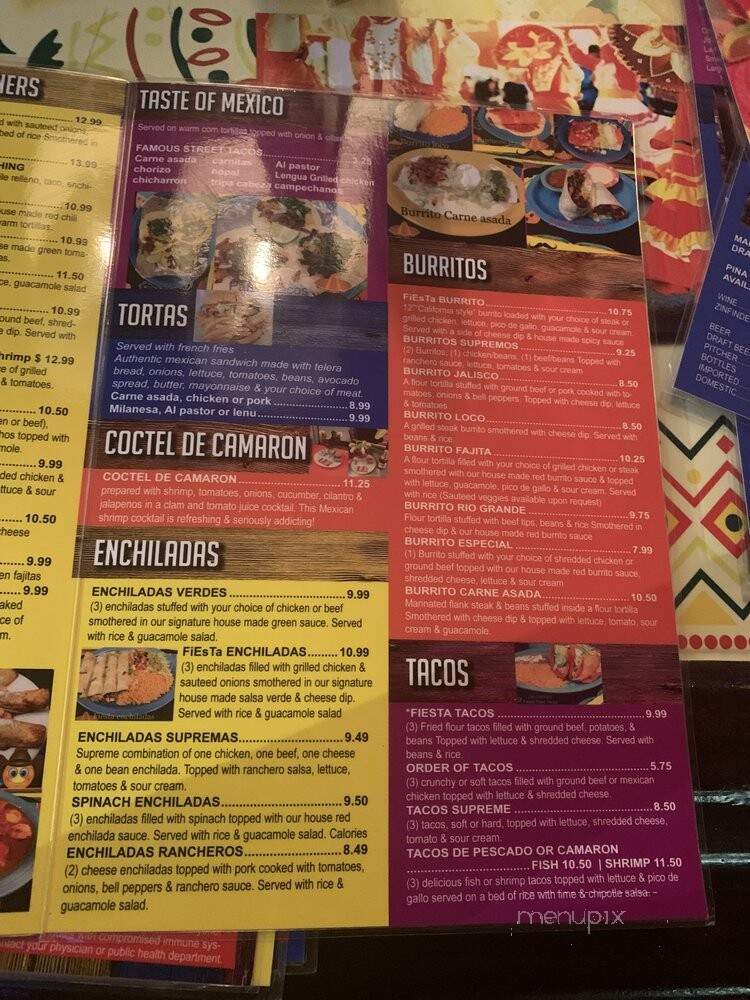 Viva la Fiesta - Edwardsville, IL menu_pic