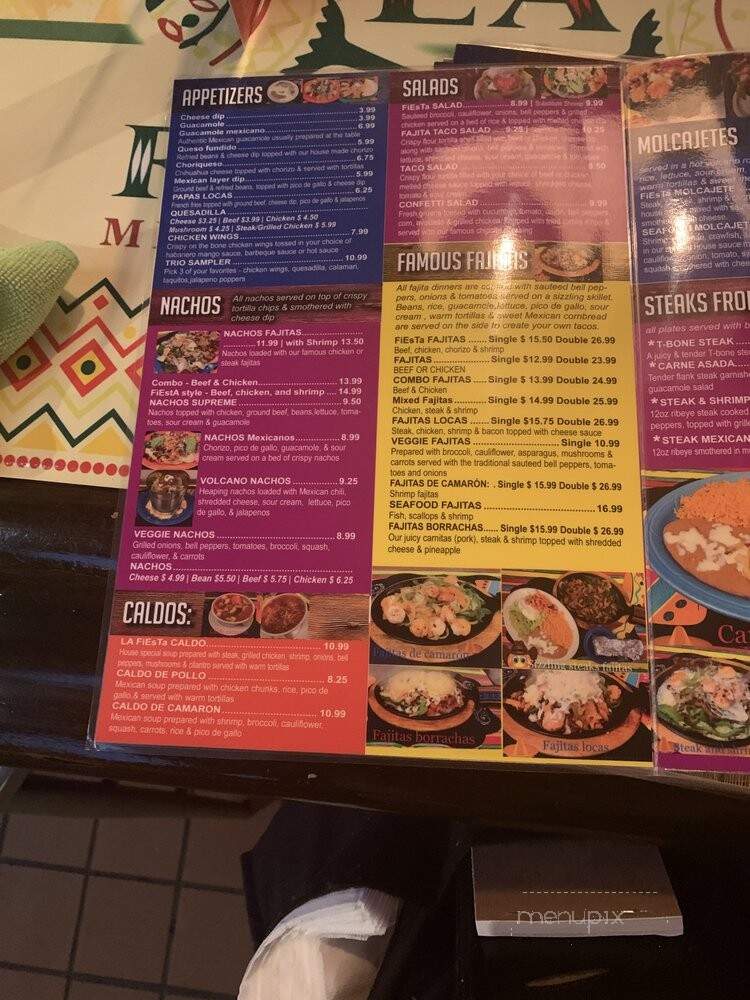 Viva la Fiesta - Edwardsville, IL menu_pic