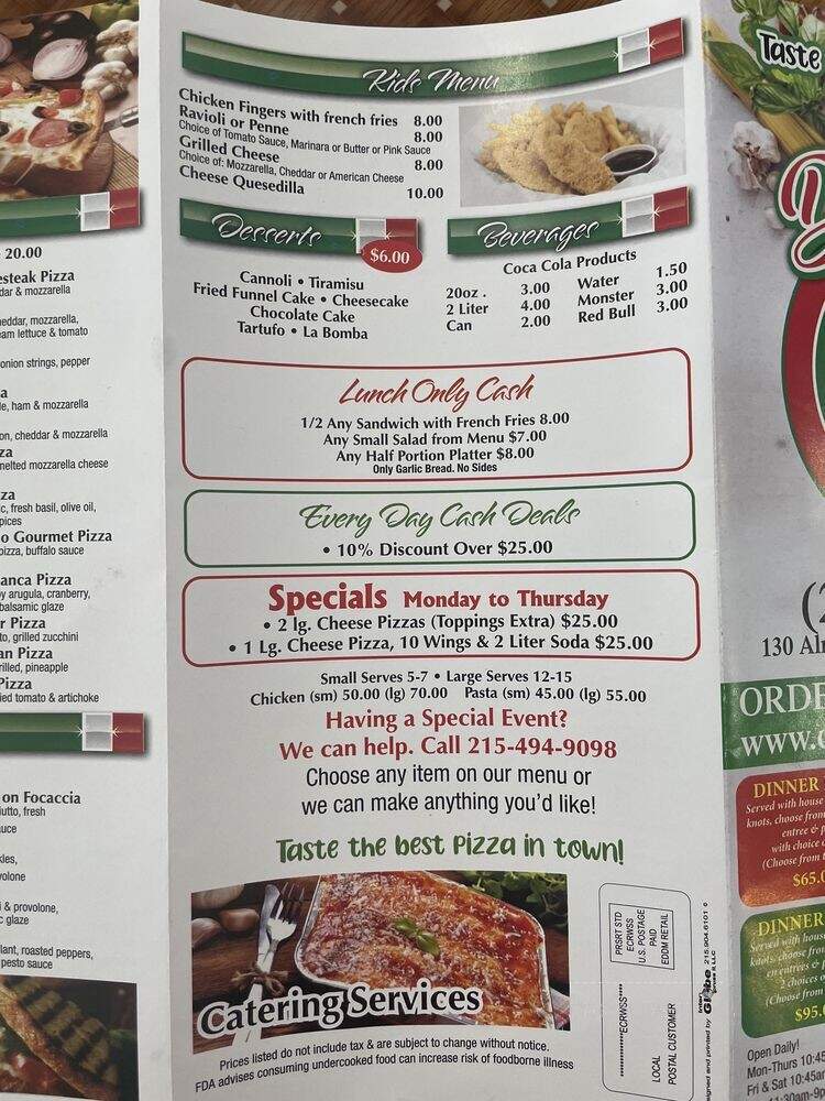 Di Carlo Pizza - Southampton, PA menu_pic