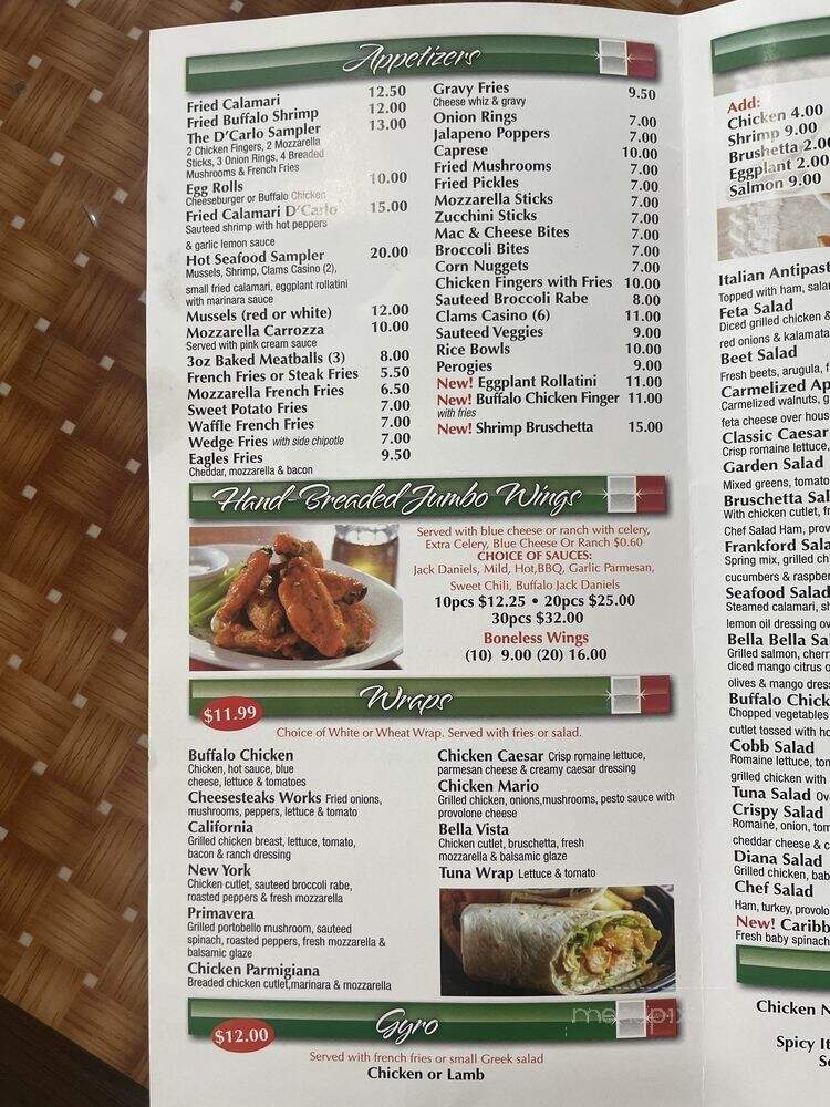 Di Carlo Pizza - Southampton, PA menu_pic