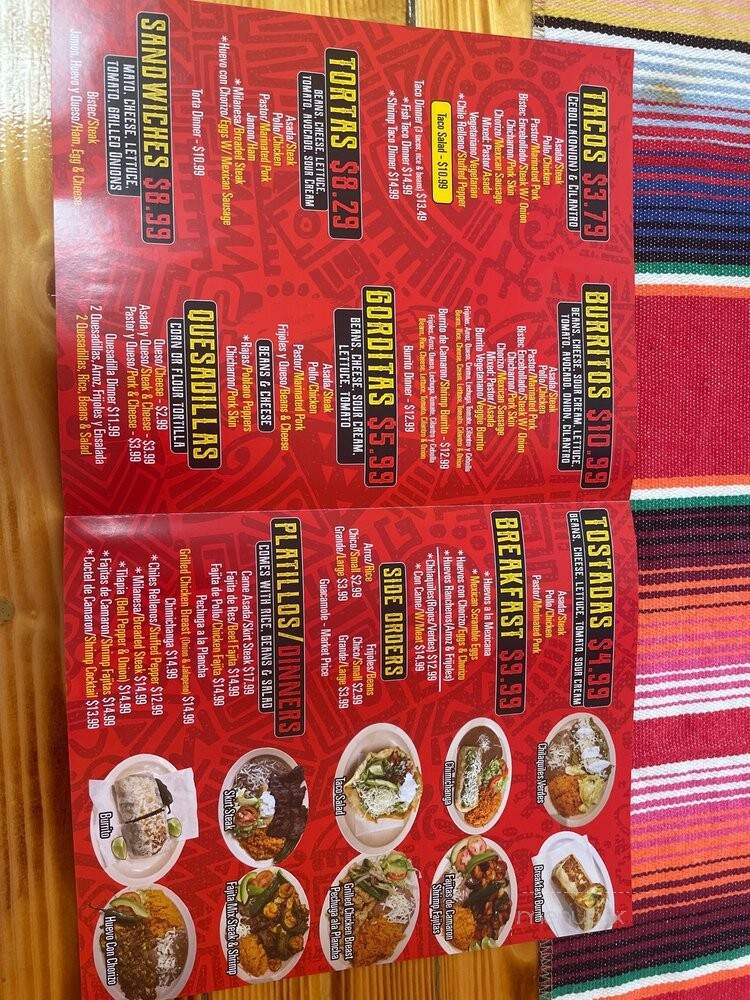 Taqueria El Heredero - Chicago, IL menu_pic