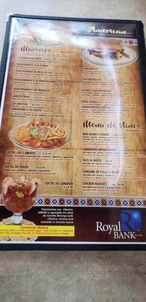 Los Tres Amigos - Chicago, IL menu_pic