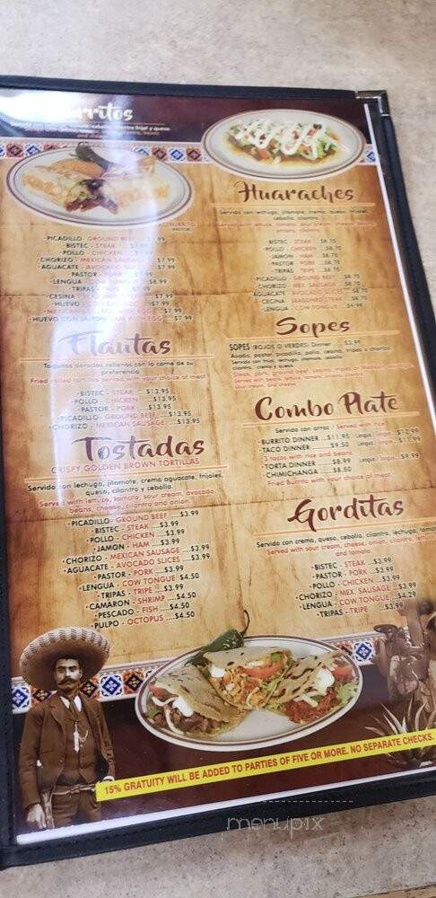 Los Tres Amigos - Chicago, IL menu_pic