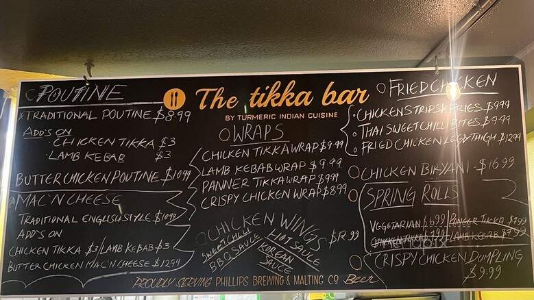 The Tikka Bar - Victoria, BC menu_pic