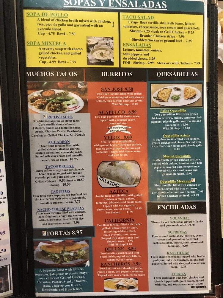 Viejo Vallarta Cocina & Barra - Olive Branch, MS menu_pic