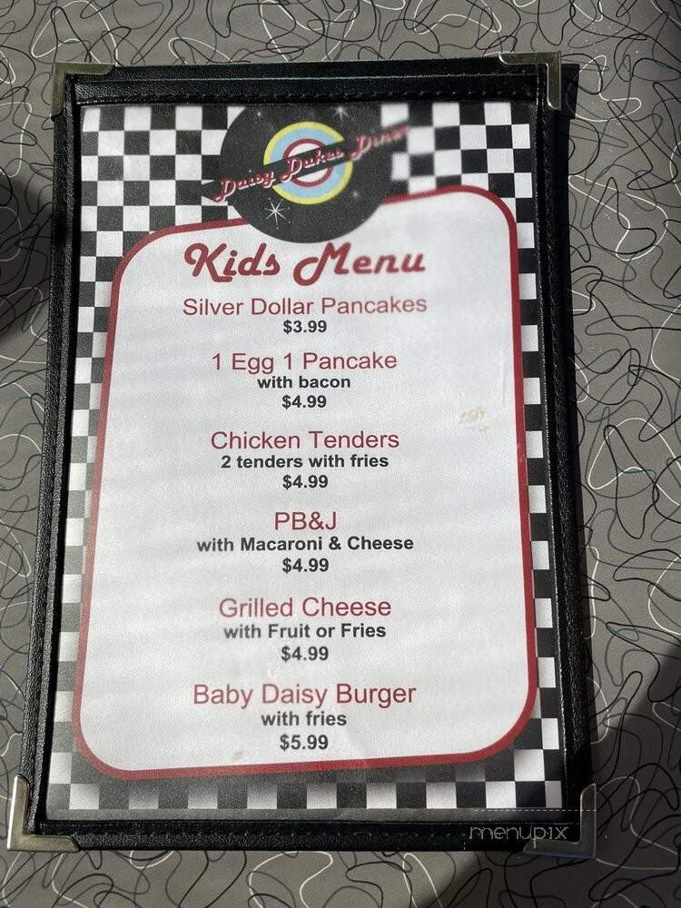 Daisy Dukes Diner - Kenner, LA menu_pic