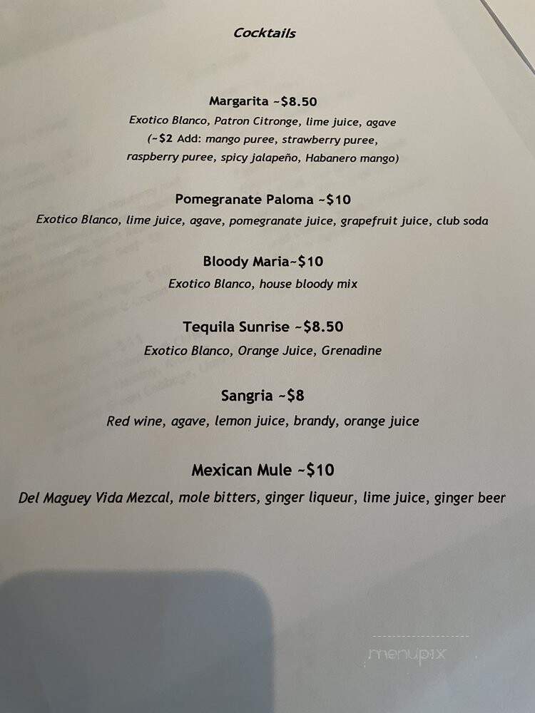 Over The Wall - Stowe, VT menu_pic