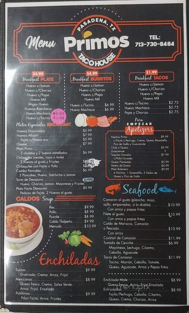 Primos Taco House - Pasadena, TX