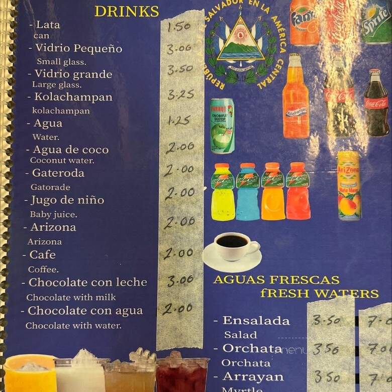 Pupuseria El Carrisal - Downey, CA menu_pic