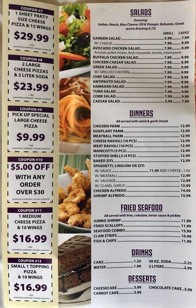 Turnpike Pizzeria - Newington, CT menu_pic
