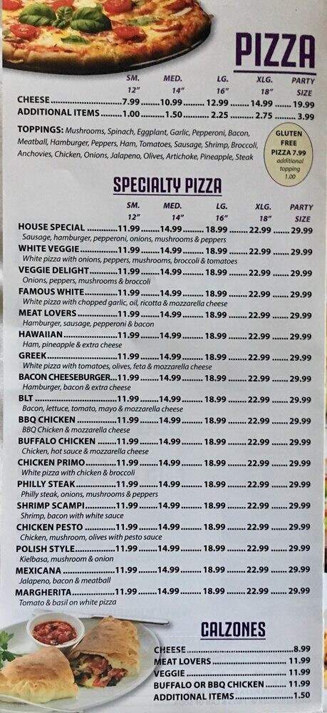 Turnpike Pizzeria - Newington, CT menu_pic